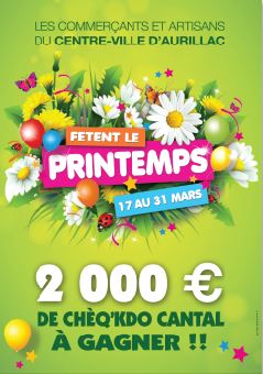 Commerces Aurillac - Tombola du Printemps 2018